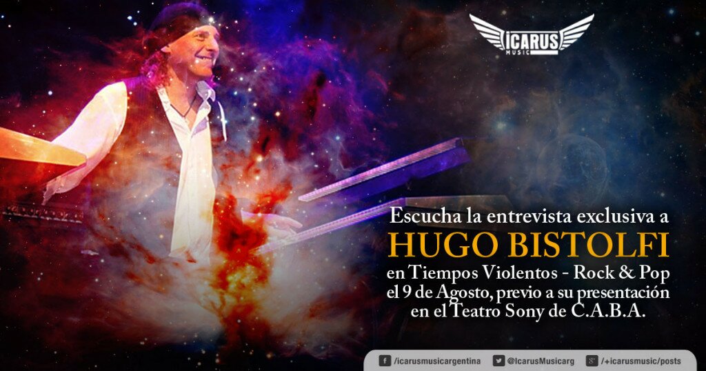HUGO BISTOLFI habla acerca de su próximo show
