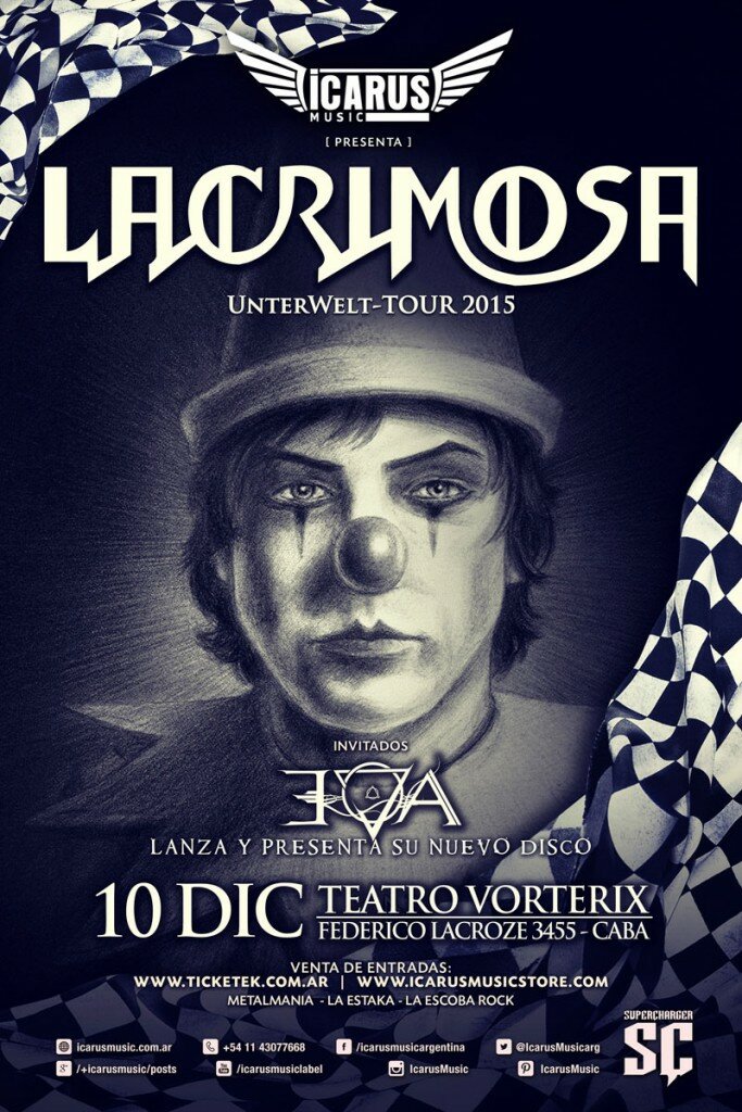 Lacrimosa en Argentina - Unterwelt Tour 2015